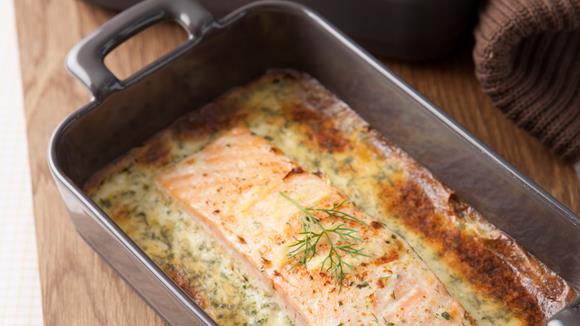 Lachs-Sahne-Gratin Rezept » Knorr