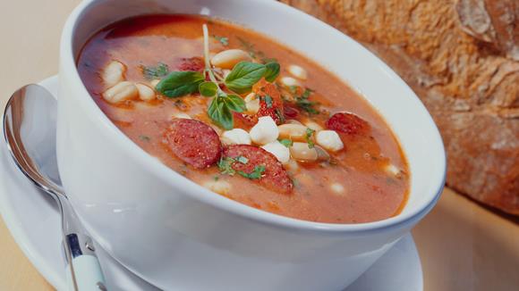 Tomatensuppe Toscana mit mediterranem Gemüse Rezept » Knorr