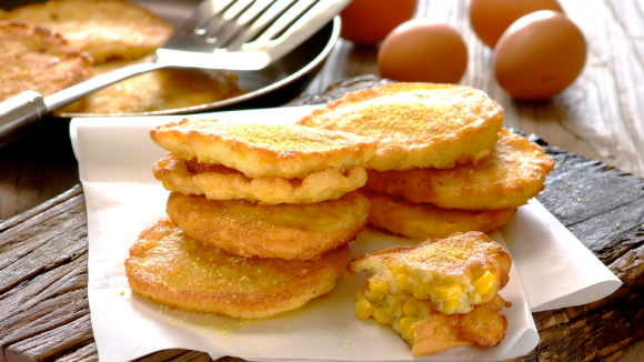 Egg And Corn Fritters
