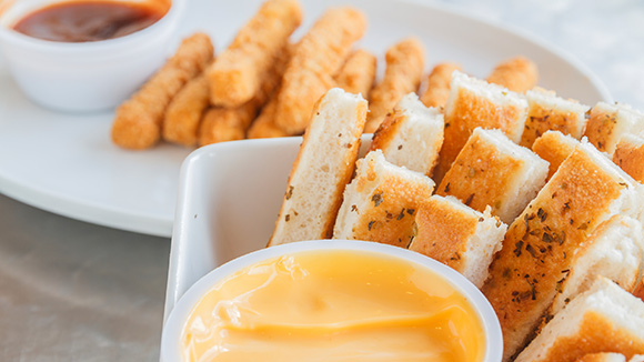 Crusty Herb Bread with Sweet and Sour Mayo Dipping Sauce