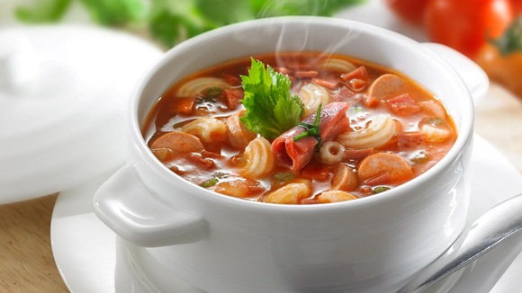 Sup Tomat Daging Asap