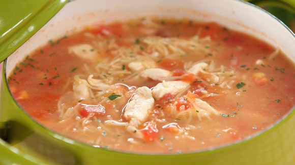 Овощной суп с курицей рецепт
