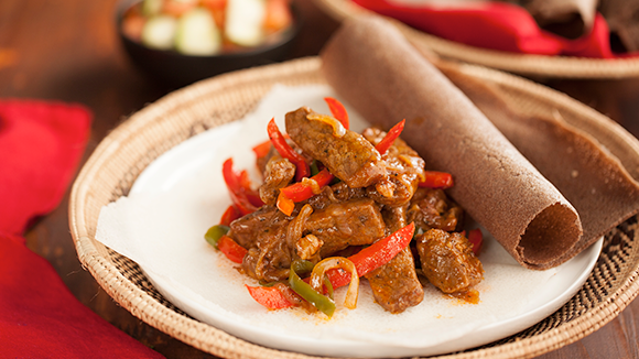Ethiopian sauteed lamb or beef